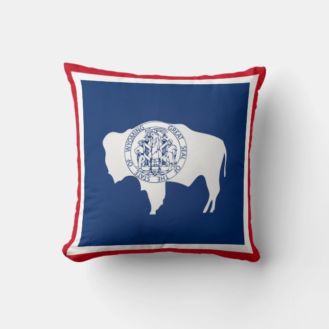 Almofada Estado Legal Do Wyoming (Frente)