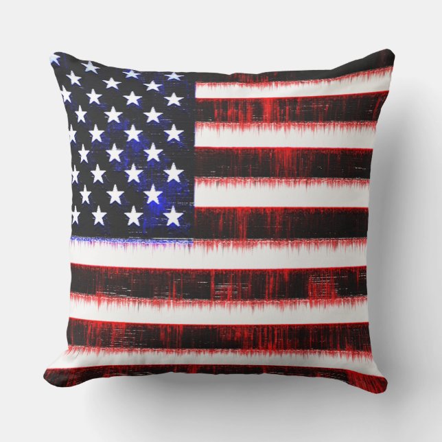 Almofada Estados Unidos Americanos - bandeira dos EUA, garo (Frente)