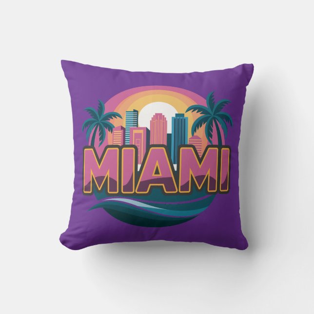 Almofada Estados Unidos de Miami Florida (Frente)