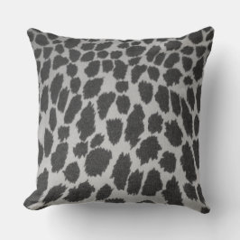 Almofada Estampa de leopardo preto e branco