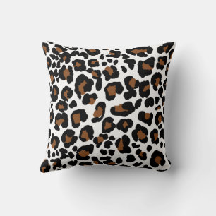 Almofada Estampa de Padrão de Pelo de Grande Felino Leopard