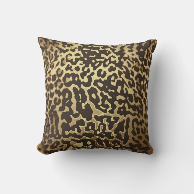 Almofada Estampa de Pele de Animal Leopardo Guepardo Modern (Frente)