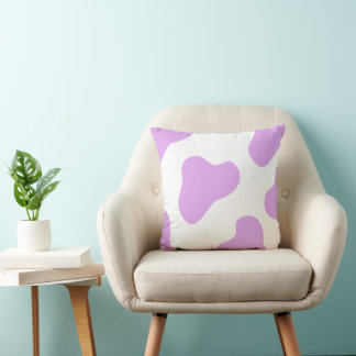 Almofada Estampa Vaca Lavanda & Branco – Fofo