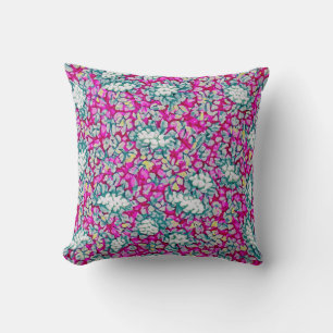 Almofada Estampagem com decoração rosa, padrão rosa