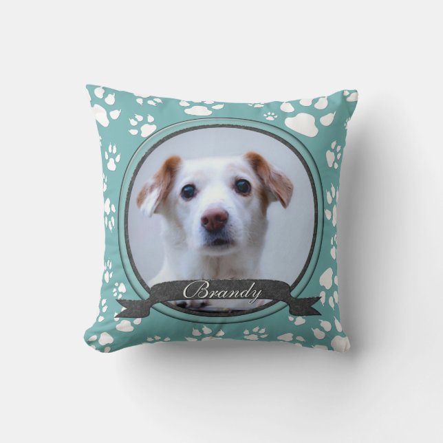 Almofada Estampas Memoriais do Cão-Teal e Carvões (Frente)