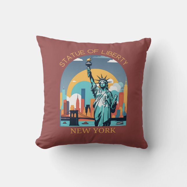 Almofada Estátua da Liberdade, Nova Iorque (Frente)