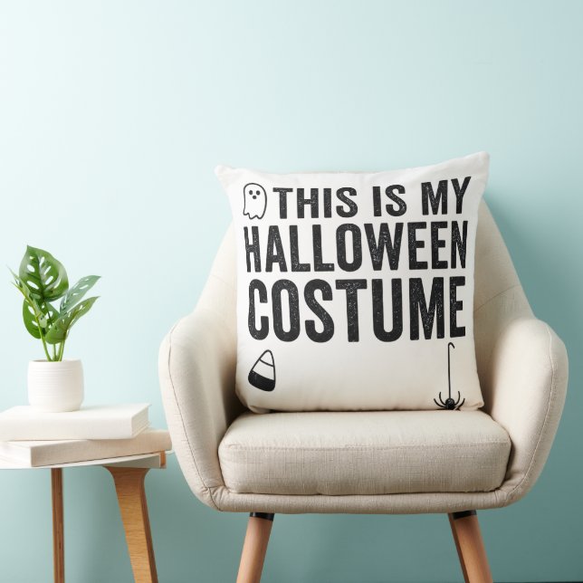 Almofada Este É Meu Fantasia de Halloween Fantasma Aranha E (Cadeira)