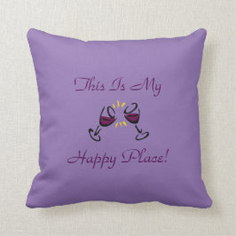 Almofada Este é meu lugar feliz! Lavanda