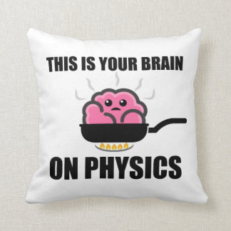 Almofada Este é seu cérebro em produtos da física