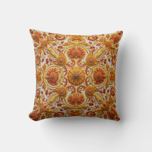 Almofada Este é um travesseiro decorativo estilo bordado.