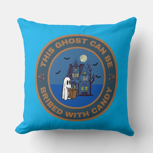Almofada Este Fantasma pode ser subornado com o Candy (Frente)