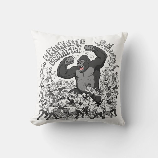 Almofada Este Gorila Me Pega. Todos Os Dias. (Frente)