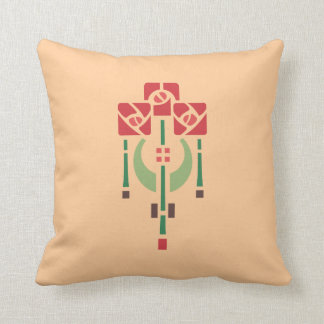 Almofada Estêncil cor-de-rosa do pendente