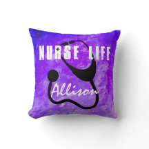 Estetoscópio de Enfermeiro, Purple Watercolor Pers