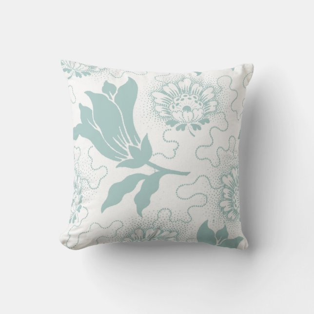 Almofada Estilo branco da casa da quinta da cerceta rústica (Frente)