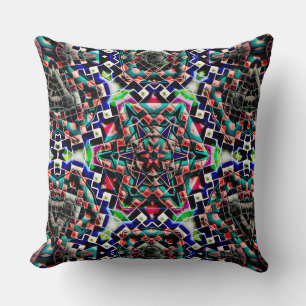 Almofada Estilo caleidoscópio canvas de plástico ou couro