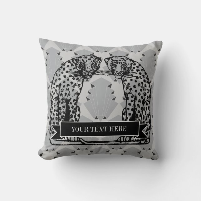 Almofada Estilo da regência de Hollywood do art deco da (Frente)