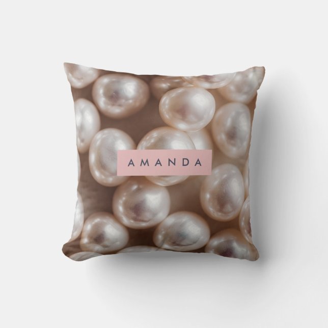 Almofada Estilo de Chic de Pearl Suave Personalizado (Frente)