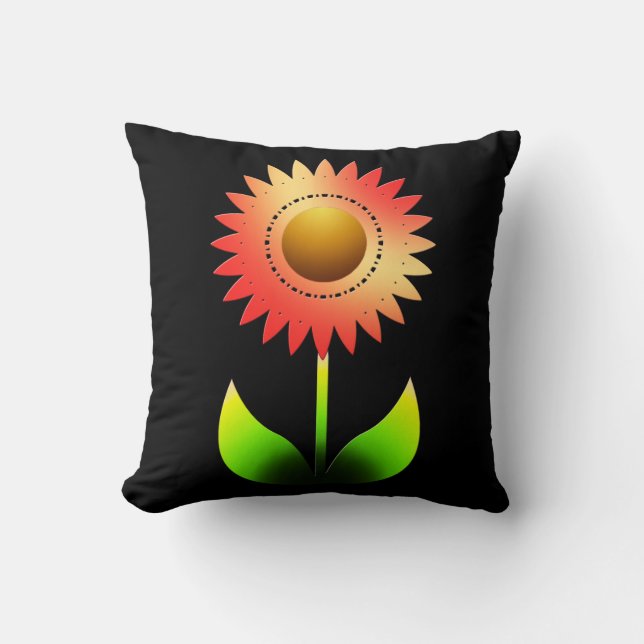 Almofada Estilo de girassol Travesseiro decorativo II (Frente)