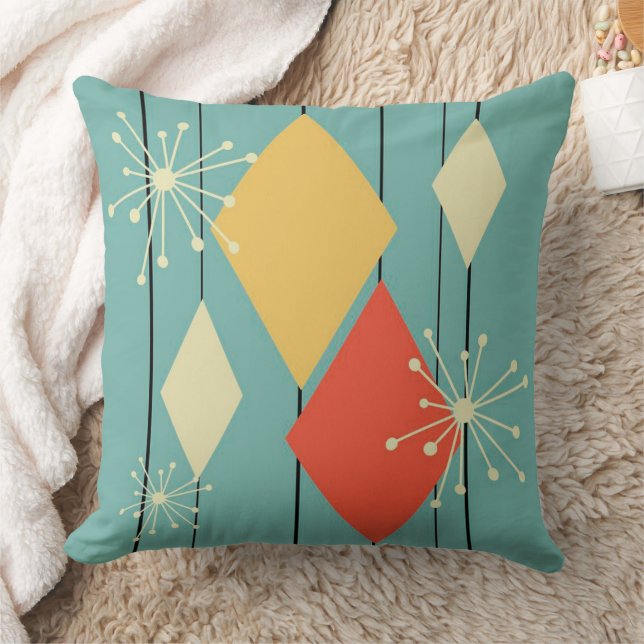 Almofada Estilo de meio século - Alça/Ponta do Travesseiro. (Cobertor)