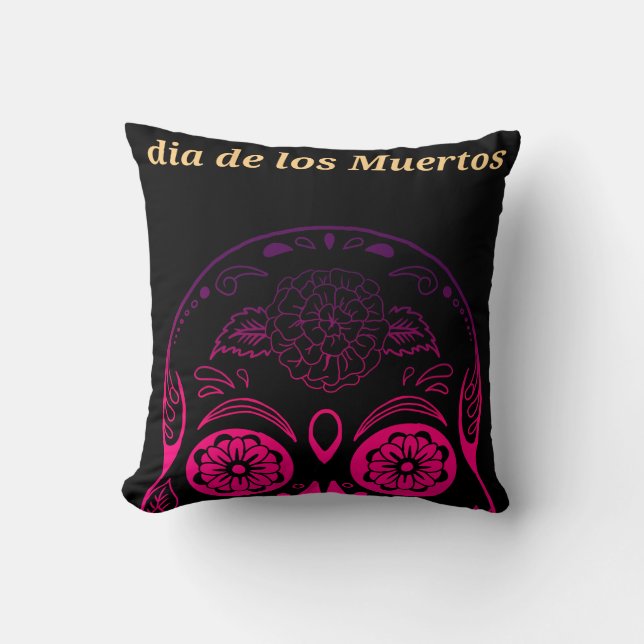 Almofada Estilo de Retro Vintage - Skull (Frente)