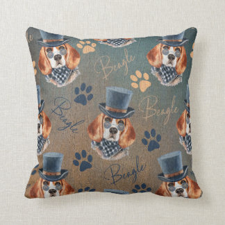 Almofada Estilo de Steampunk dos impressões do cão e da
