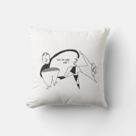 Almofada Estilo de vida divertido com camisola engraçada