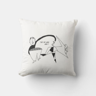 Almofada Estilo de vida divertido com camisola engraçada
