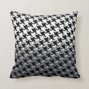 Almofada Estilo do espelho do cromo de Houndstooth