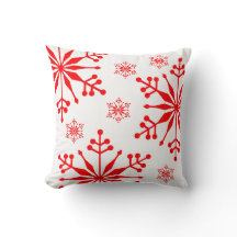 Estilo Estilo Floco de Neve de Natal Cushion.