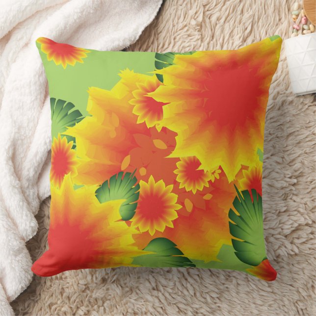 Almofada Estilo Floral Tropical (Cobertor)