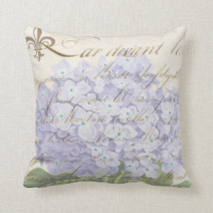 Almofada Estilo francês do mercado do Hydrangea da lavanda
