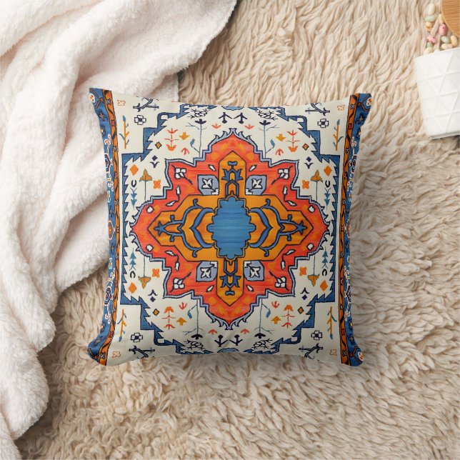 Almofada Estilo marroquino Bohemian Kilim (Cobertor)