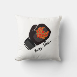 Almofada estilo Muay Thai.