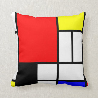 Almofada Estilo Neo-plasticism 3 de Mondrian moderno