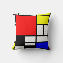 Almofada Estilo Neo-plasticism 3 de Mondrian moderno
