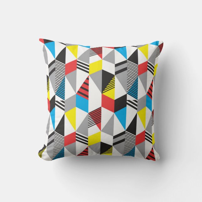 Almofada Estilo Retro Bauhaus: Abstrato sem costura (Frente)