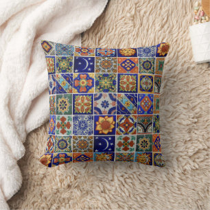 Almofada Estilo Sudoeste Talavera - Conjunto de Imagens do