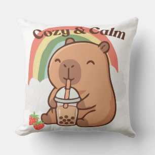 Almofada Estojo de Travesseiro de Capivara