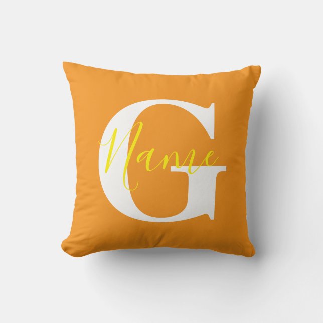 Almofada Estojo de Travesseiro Personalizado com Nome Perso (Frente)