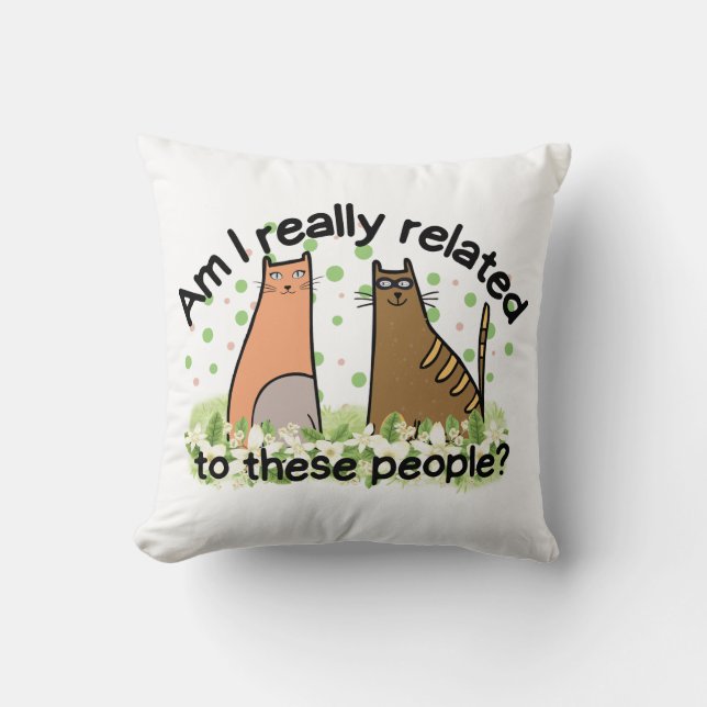 Almofada Estou mesmo relacionado com estas Pessoas? (Frente)