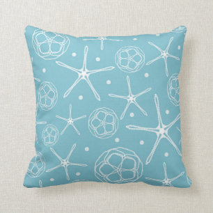 Almofada Estrela do Mar Pérola Branca Elegante Clássica Pra