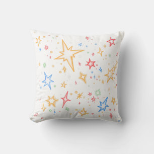 Almofada Estrelas arco-íris