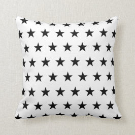 Almofada Estrelas brancas e negras