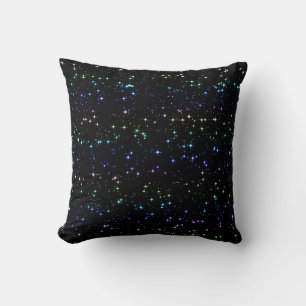 Almofada Estrelas brilhantes do Arco-Íris no Céu Noturno