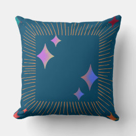 Almofada estrelas coloridas