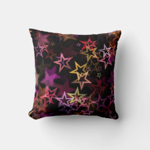 Almofada Estrelas Coloridas Dançam Whimsicamente