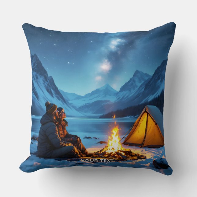 Almofada Estrelas de Fogo de Acampamento Fantasy (Frente)