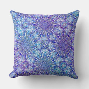 Almofada Estrelas de Gelo Kaleidoscope Travesseiro decorati