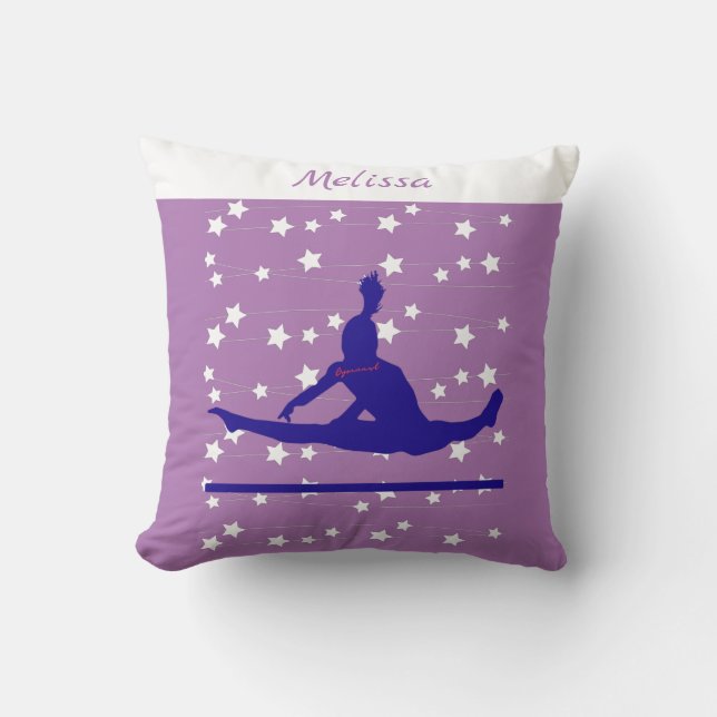 Almofada Estrelas de Gymnast Swirling (Frente)
